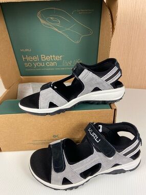 NEW KURU Tread Sandals 9 Wide Arch Support Plantar Fasciitis Comfort w/ Box